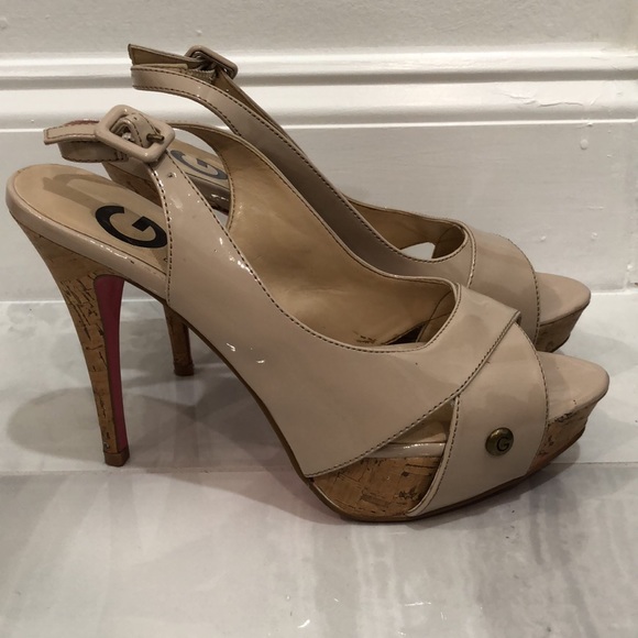 G by Guess - Nude Wedges - Picture 3 of 6